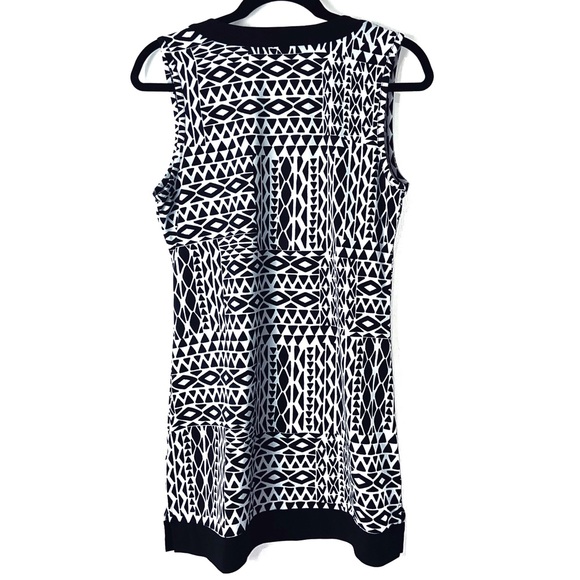White House Black Market Sleeveless Black & White Tunic Small - Picture 3 of 9